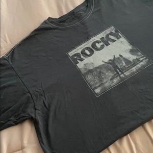 Vintage Men’s ROCKY Distressed Tee 🥊 Size Xlarge